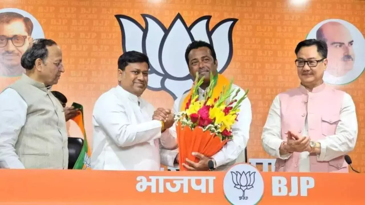 टेनिस स्टार Leander Paes ने थामा BJP का हाथ, सियासत गरम