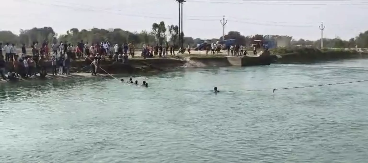 शारदा नहर में नहाना पड़ा भारी, प्रशिक्षु सिपाही डूबा, खोजबीन जारी शारदा नहर में नहाना पड़ा भारी, प्रशिक्षु सिपाही डूबा, खोजबीन जारी