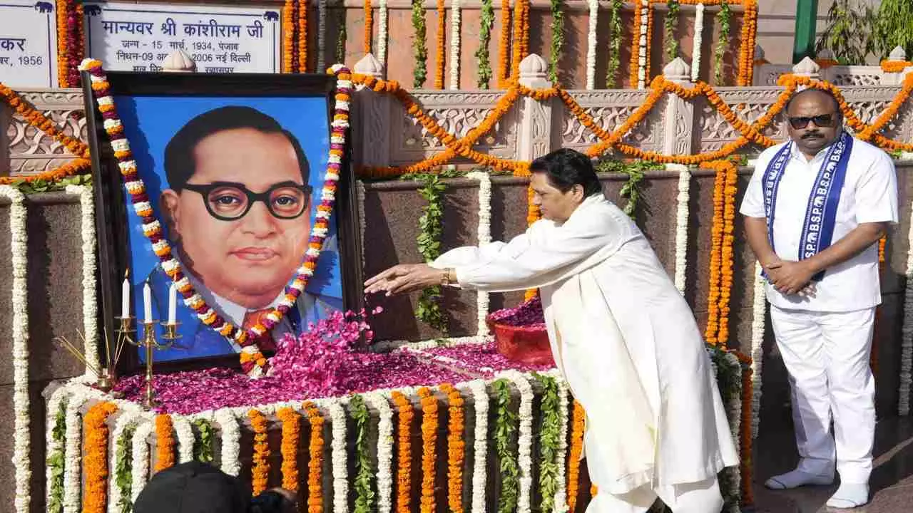 मायावती ने अंबेडकर जयंती पर दी श्रद्धांजलि, कहा—बाबा साहेब के सिद्धांत हमेशा रहेंगे प्रासंगिक
