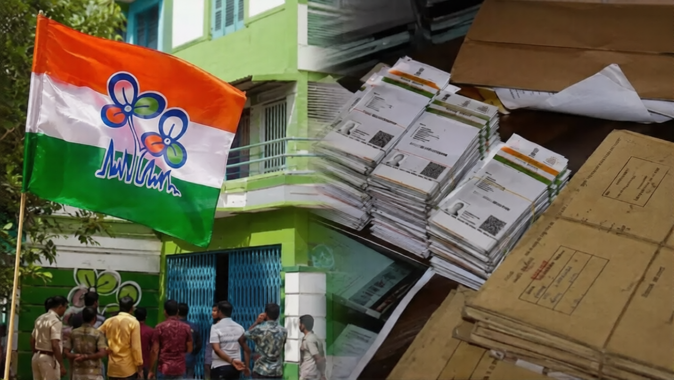 TMC Office Aadhaar Cards Recover: कोलकाता में TMC कार्यालय से मिले 100 से ज्यादा आधार कार्ड, मचा हड़कंप