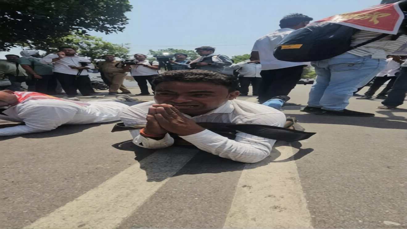UP News: 69000 शिक्षक भर्ती अभ्यर्थियों का अनोखा प्रदर्शन, मंत्री आवास तक दंडवत रेंगते पहुंचे उम्मीदवार UP News: 69000 शिक्षक भर्ती अभ्यर्थियों का अनोखा प्रदर्शन, मंत्री आवास तक दंडवत रेंगते पहुंचे उम्मीदवार