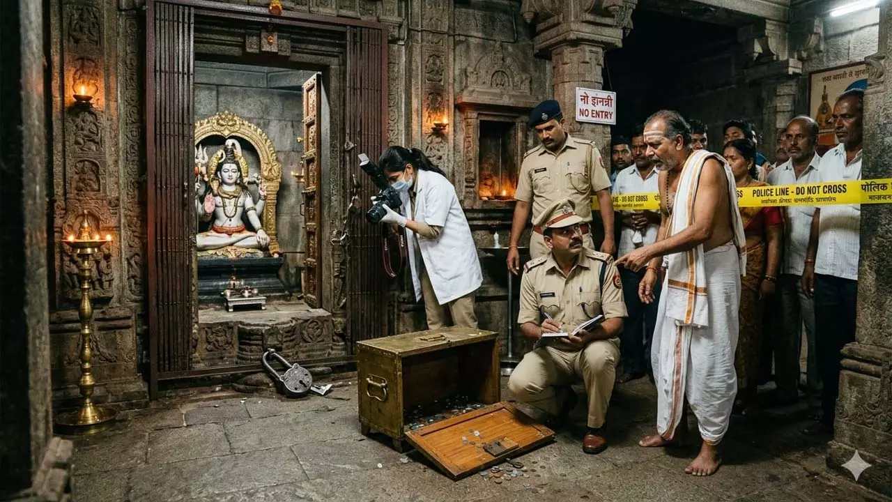 Hapur News : हापुड़ में चोरों का आतंक, एक ही रात में मंदिर और मकान को बनाया निशाना