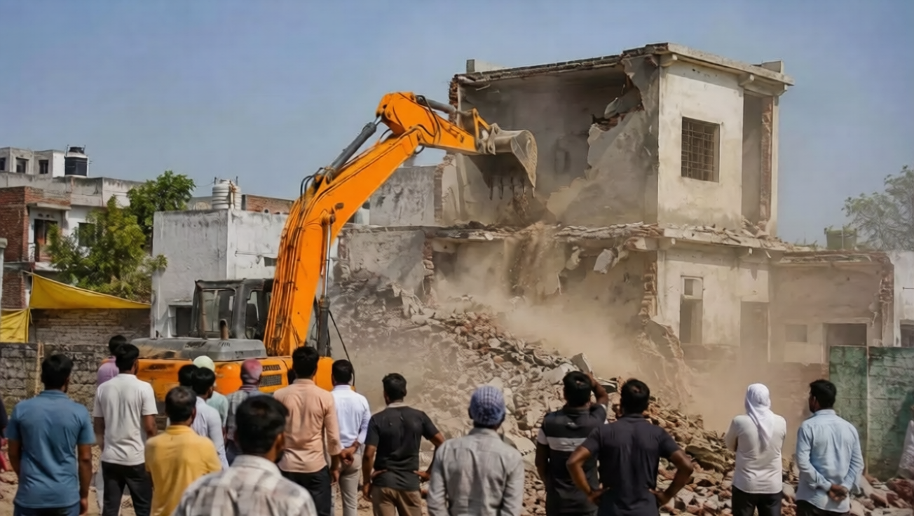 Faridabad Bulldozer Action: फरीदाबाद में बुलडोजर कार्रवाई,नेहरू कॉलोनी में अवैध निर्माणों पर चला प्रशासन का शिकंजा Faridabad Bulldozer Action: फरीदाबाद में बुलडोजर कार्रवाई,नेहरू कॉलोनी में अवैध निर्माणों पर चला प्रशासन का शिकंजा