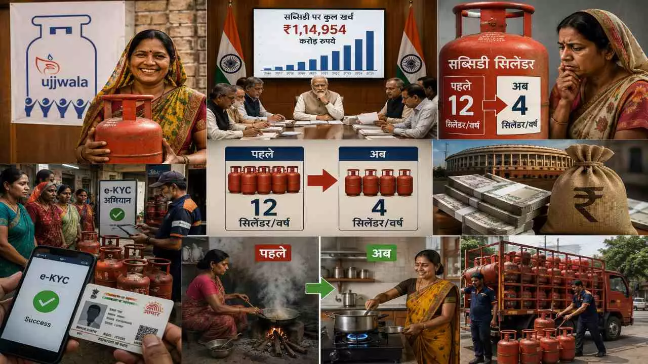 Ujjwala Yojana Subsidy Cut: क्या महंगी होने वाली है रसोई? उज्ज्वला योजना में बड़े बदलाव से बढ़ी चिंता Ujjwala Yojana Subsidy Cut: क्या महंगी होने वाली है रसोई? उज्ज्वला योजना में बड़े बदलाव से बढ़ी चिंता
