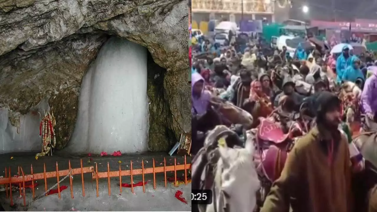 Amarnath Yatra 2026: 4,812 श्रद्धालुओं का तीसरा जत्था कड़ी सुरक्षा के बीच जम्मू से रवाना Amarnath Yatra 2026: 4,812 श्रद्धालुओं का तीसरा जत्था कड़ी सुरक्षा के बीच जम्मू से रवाना