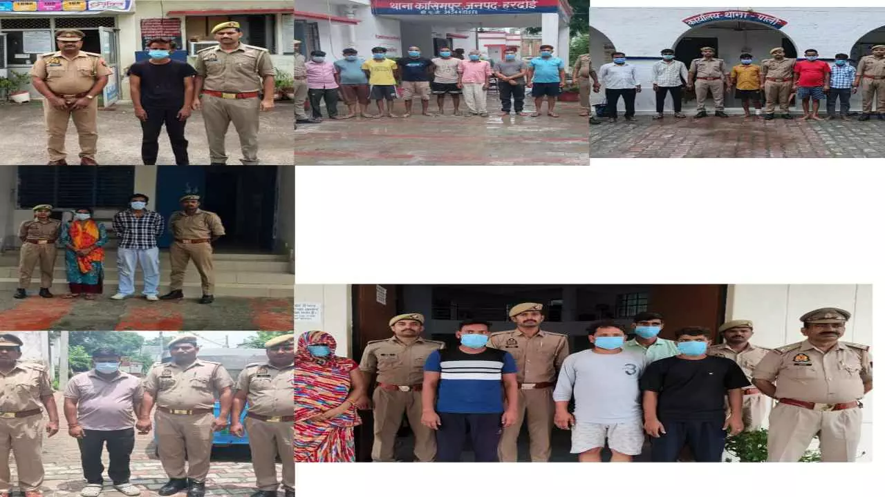 Hardoi News: साइबर ठगों पर हरदोई पुलिस का बड़ा एक्शन, एक साथ 25 आरोपी गिरफ्तार Hardoi News: साइबर ठगों पर हरदोई पुलिस का बड़ा एक्शन, एक साथ 25 आरोपी गिरफ्तार