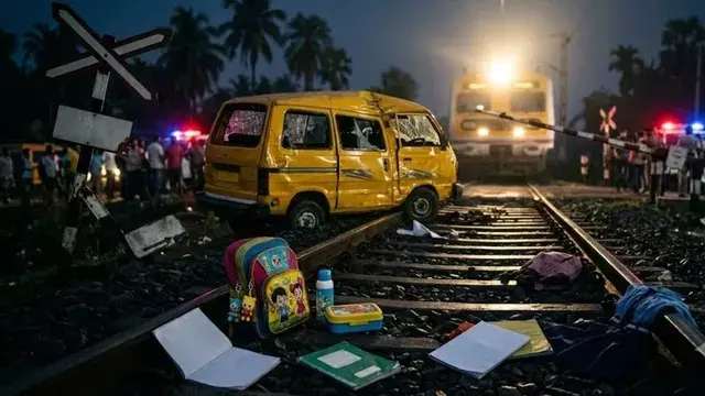 Murshidabad Train Accident: स्कूल वैन को ट्रेन ने मारी टक्कर, 3 मासूमों की दर्दनाक मौत, इलाके में मातम